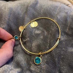 Alex and Ani December birthstone ring and bracelet duo